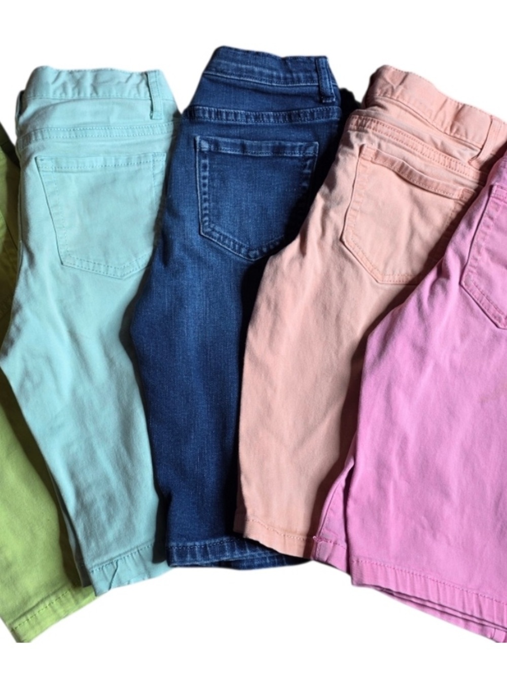 Childrens Place Girls Bermuda Length Pastel Shorts Bundle Of 5 Size 8